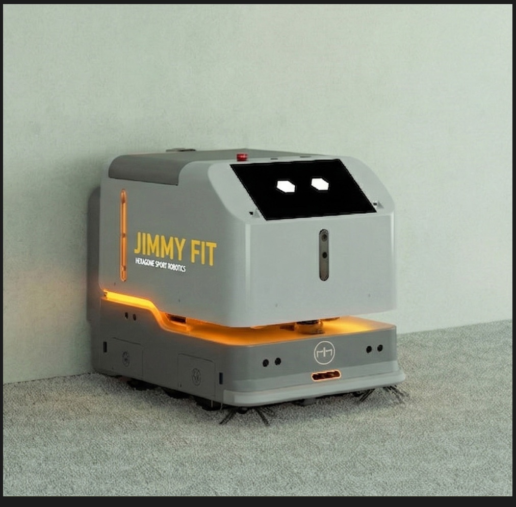 Le Jimmy Fit sur sa station de recharge