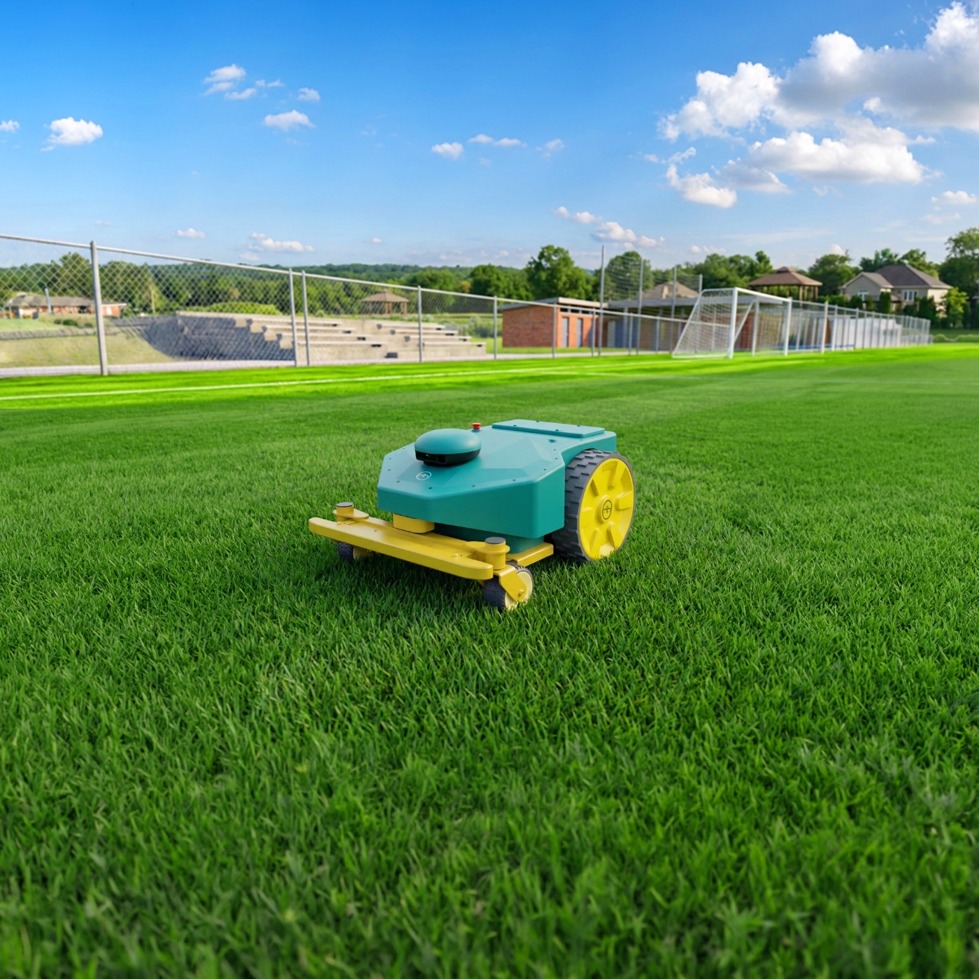 Moxy 520 sur un terrain de soccer