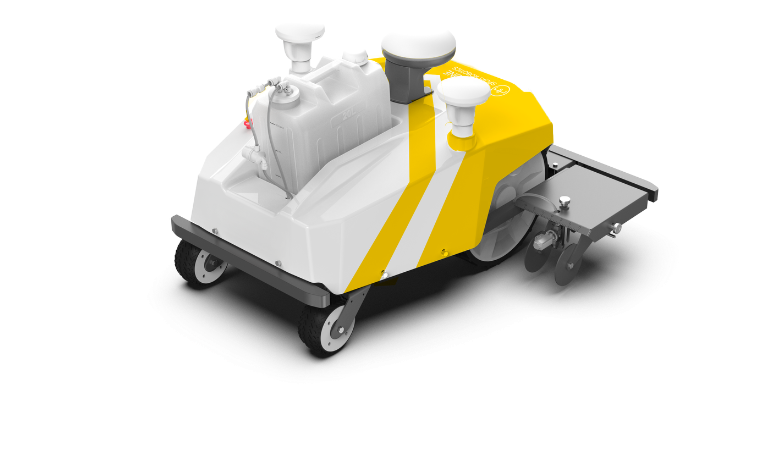 Le robot traceur Vista, vue trois quarts arrière